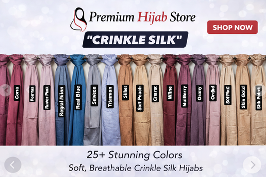 Crinkle Silk Hijab Collection