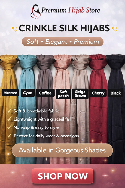 Crinkle Silk Hijab Collection