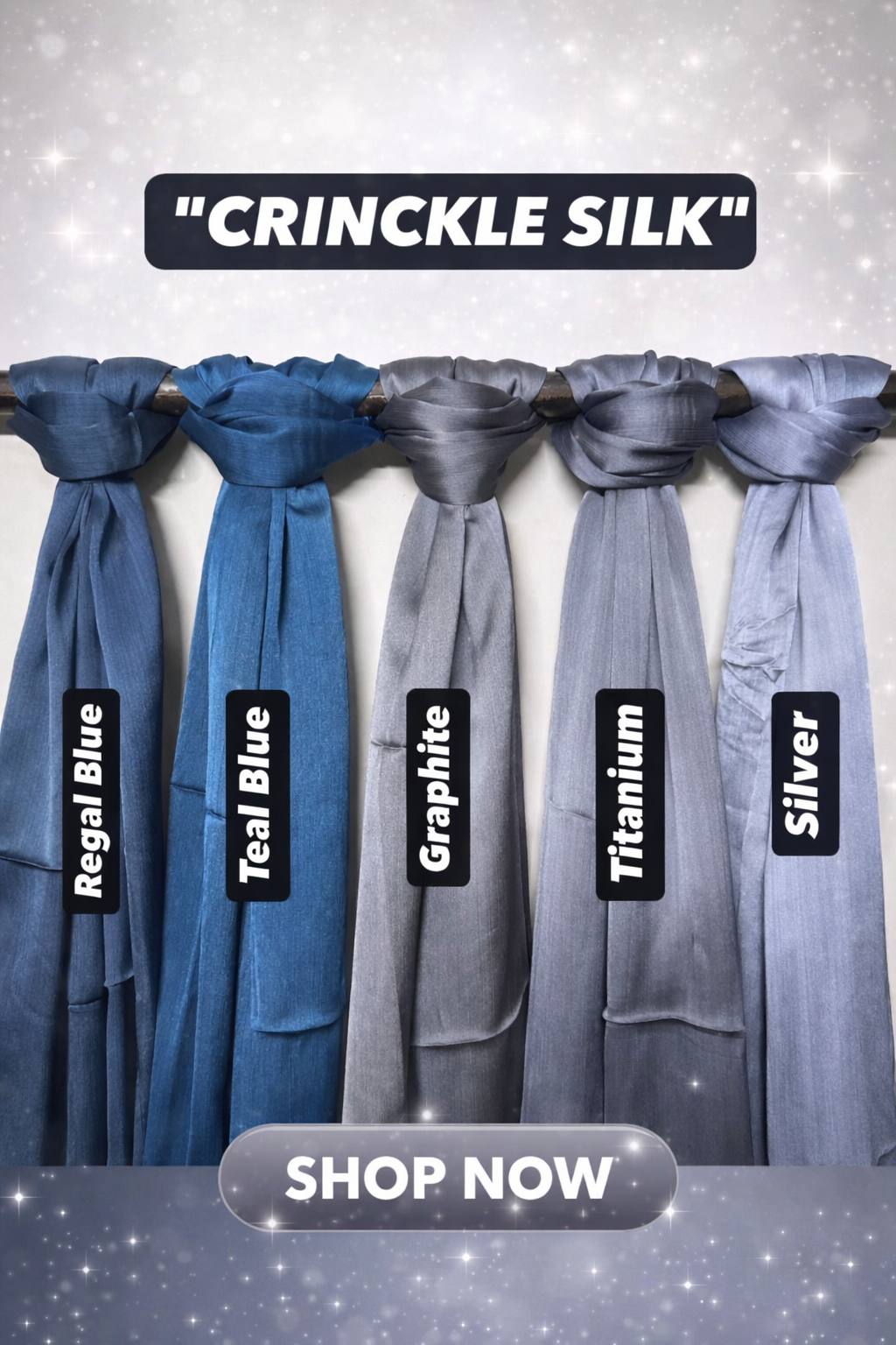Crinkle Silk Hijab Collection