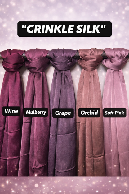 Crinkle Silk Hijab Collection