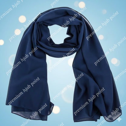 3 Premium Chiffon Hijabs – Soft, Non-Slip | Free Delivery | Cash on Delivery
