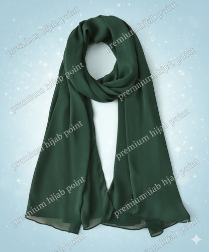 3 Premium Chiffon Hijabs – Soft, Non-Slip | Free Delivery | Cash on Delivery