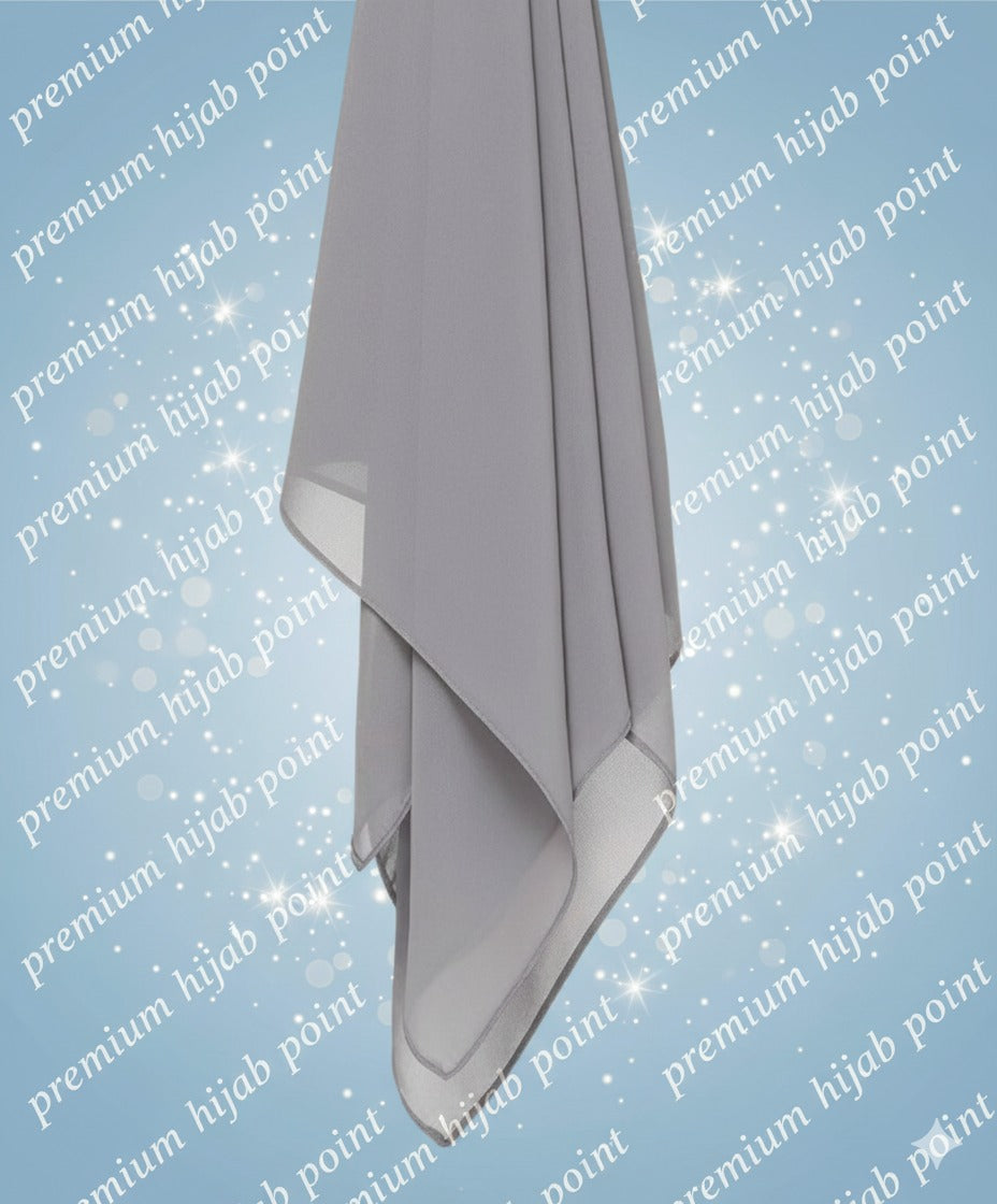 3 Premium Chiffon Hijabs – Soft, Non-Slip | Free Delivery | Cash on Delivery