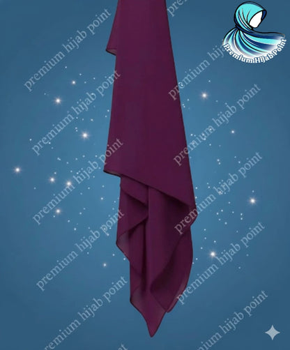 3 Premium Chiffon Hijabs – Soft, Non-Slip | Free Delivery | Cash on Delivery