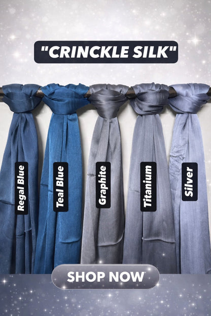 Crinkle Silk Hijab Collection