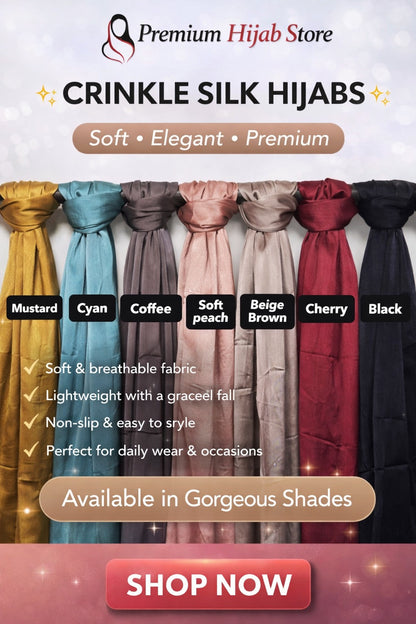 Crinkle Silk Hijab Collection