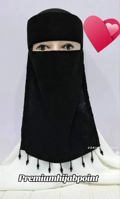Cut Dana Hand Work Saudi Niqab