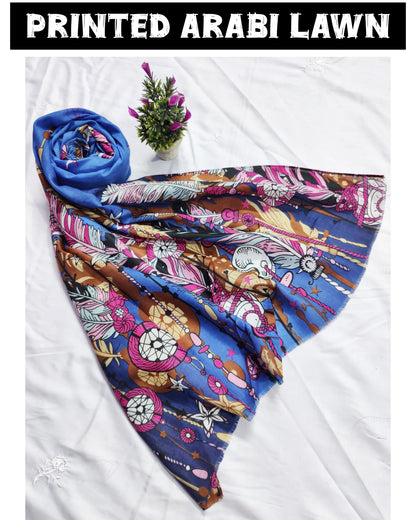 Printed Arabi Lawn Hijab