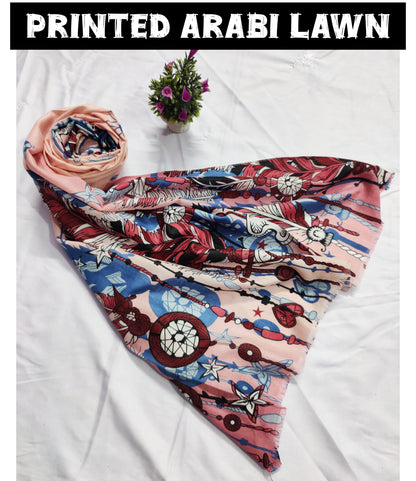 Printed Arabi Lawn Hijab