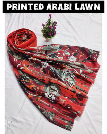 Printed Arabi Lawn Hijab