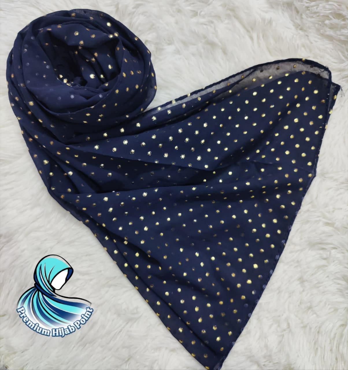 Gold Doted (Emboss Print) Stoler / Hijab