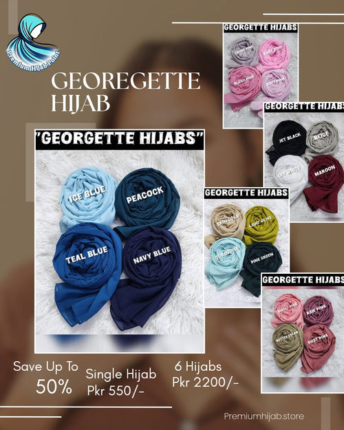 Plain Georgette Stoler/Hijab