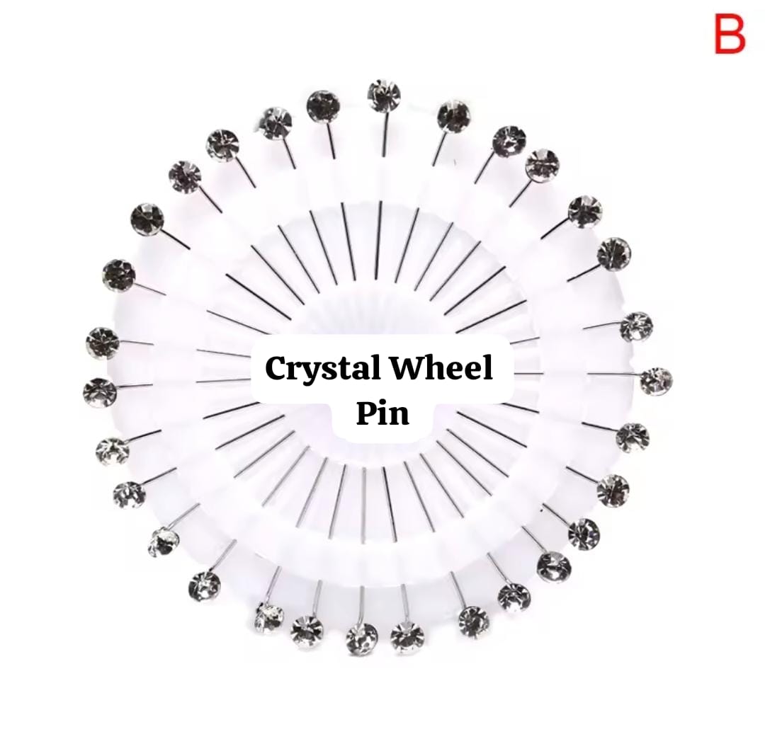 LONG CRYSTAL WHEEL PINS
