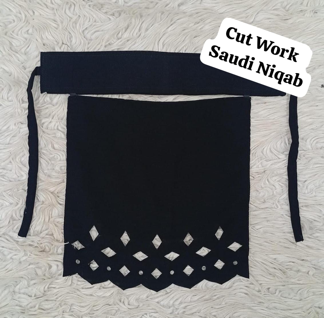 Cut Work Saudi Niqab