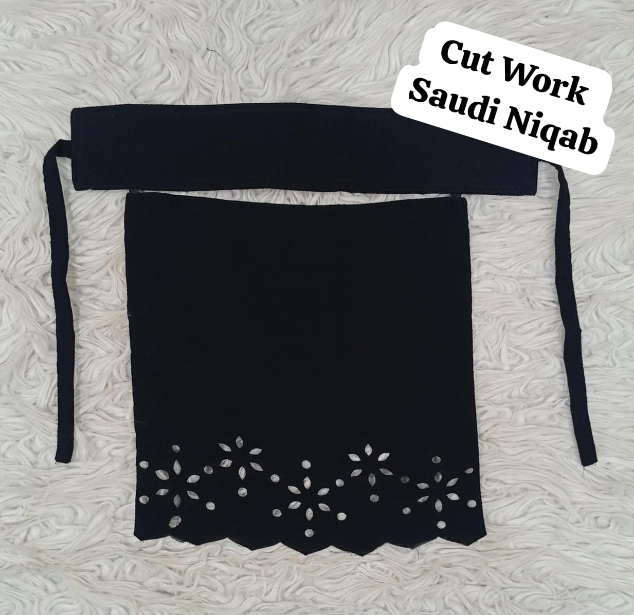 Cut Work Saudi Niqab