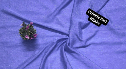 Crinkle Zari Hijab – Elegant &amp; Shimmery Collection