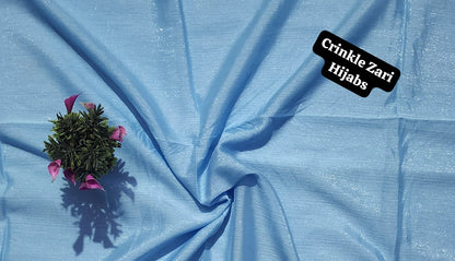Crinkle Zari Hijab – Elegant &amp; Shimmery Collection