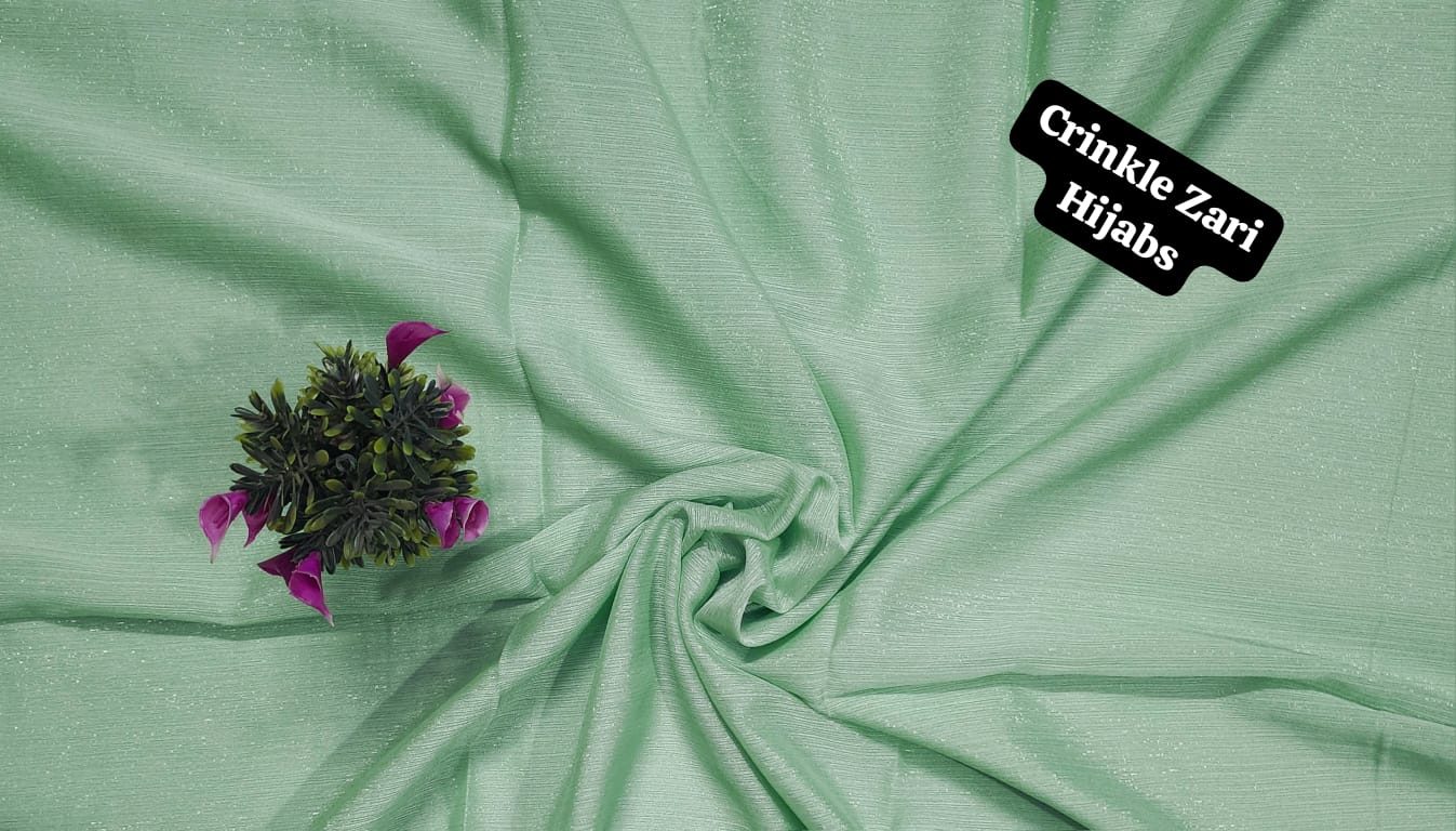 Crinkle Zari Hijab – Elegant &amp; Shimmery Collection
