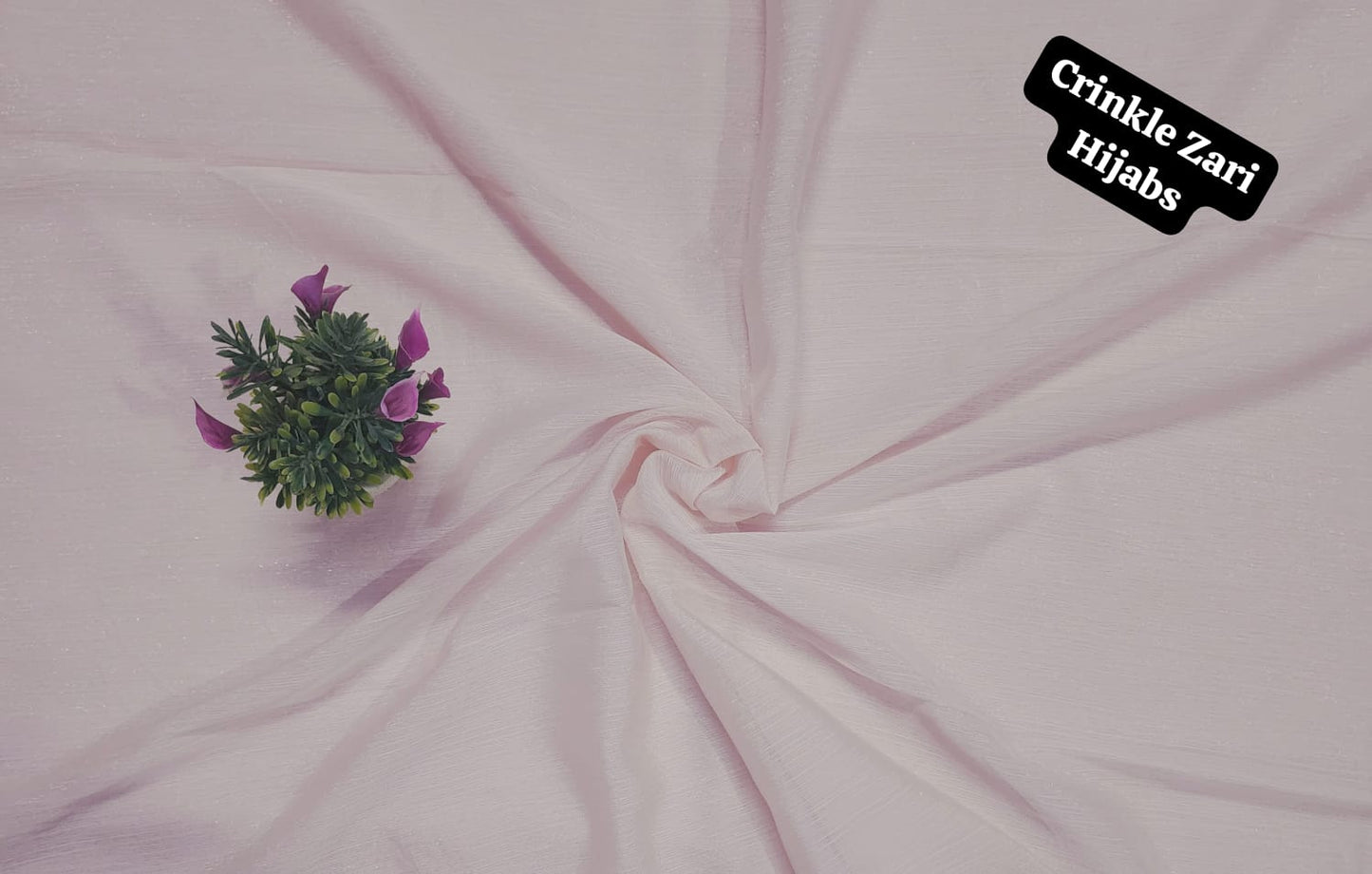 Crinkle Zari Hijab – Elegant &amp; Shimmery Collection