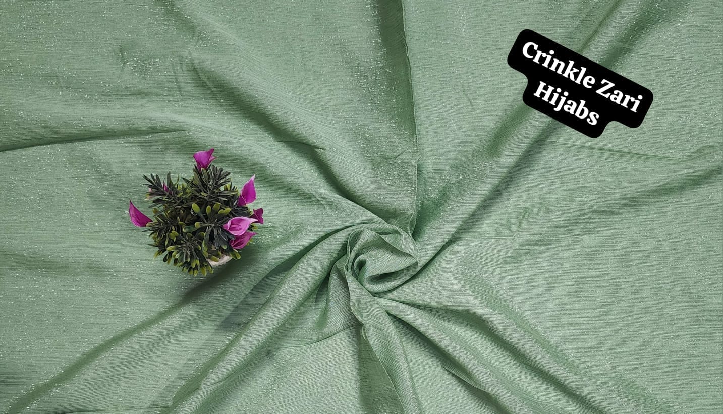 Crinkle Zari Hijab – Elegant &amp; Shimmery Collection