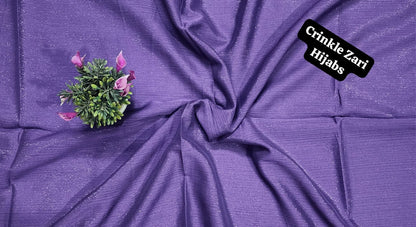 Crinkle Zari Hijab – Elegant &amp; Shimmery Collection