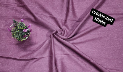 Crinkle Zari Hijab – Elegant &amp; Shimmery Collection