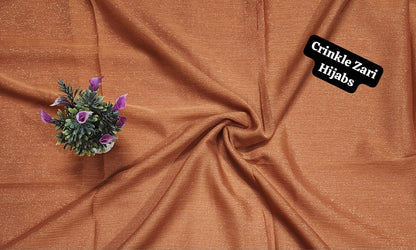 Crinkle Zari Hijab – Elegant &amp; Shimmery Collection