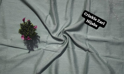 Crinkle Zari Hijab – Elegant &amp; Shimmery Collection