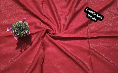 Crinkle Zari Hijab – Elegant &amp; Shimmery Collection