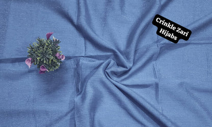 Crinkle Zari Hijab – Elegant &amp; Shimmery Collection