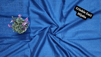 Crinkle Zari Hijab – Elegant &amp; Shimmery Collection