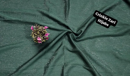 Crinkle Zari Hijab – Elegant &amp; Shimmery Collection