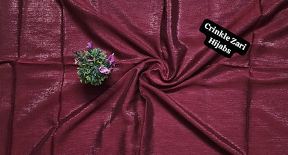 Crinkle Zari Hijab – Elegant &amp; Shimmery Collection