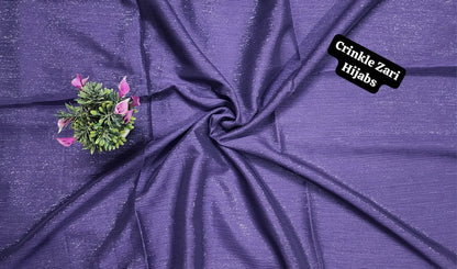Crinkle Zari Hijab – Elegant &amp; Shimmery Collection
