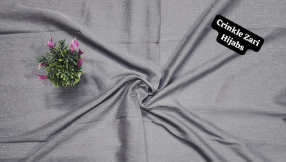 Crinkle Zari Hijab – Elegant &amp; Shimmery Collection