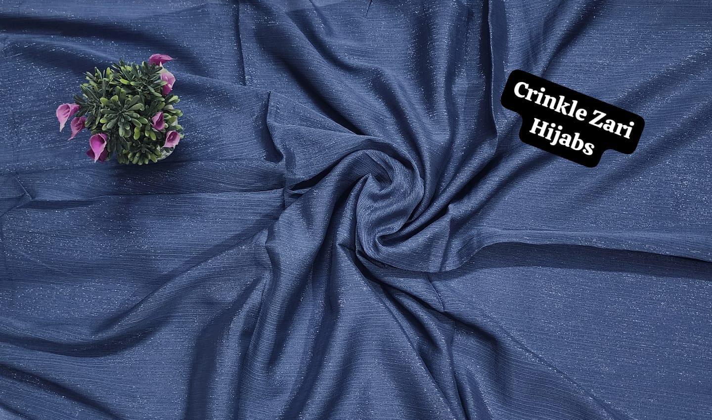 Crinkle Zari Hijab – Elegant &amp; Shimmery Collection
