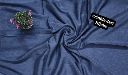 Crinkle Zari Hijab – Elegant &amp; Shimmery Collection