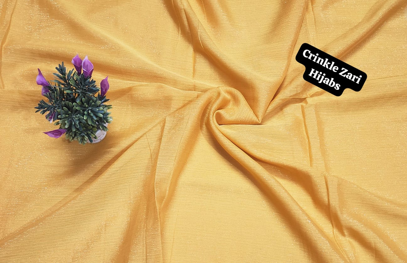 Crinkle Zari Hijab – Elegant &amp; Shimmery Collection