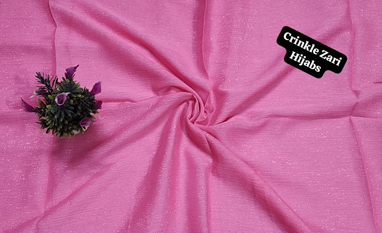 Crinkle Zari Hijab – Elegant &amp; Shimmery Collection