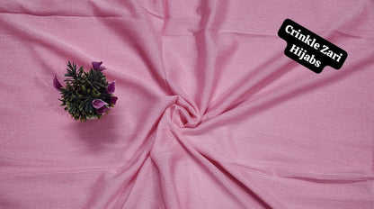 Crinkle Zari Hijab – Elegant &amp; Shimmery Collection