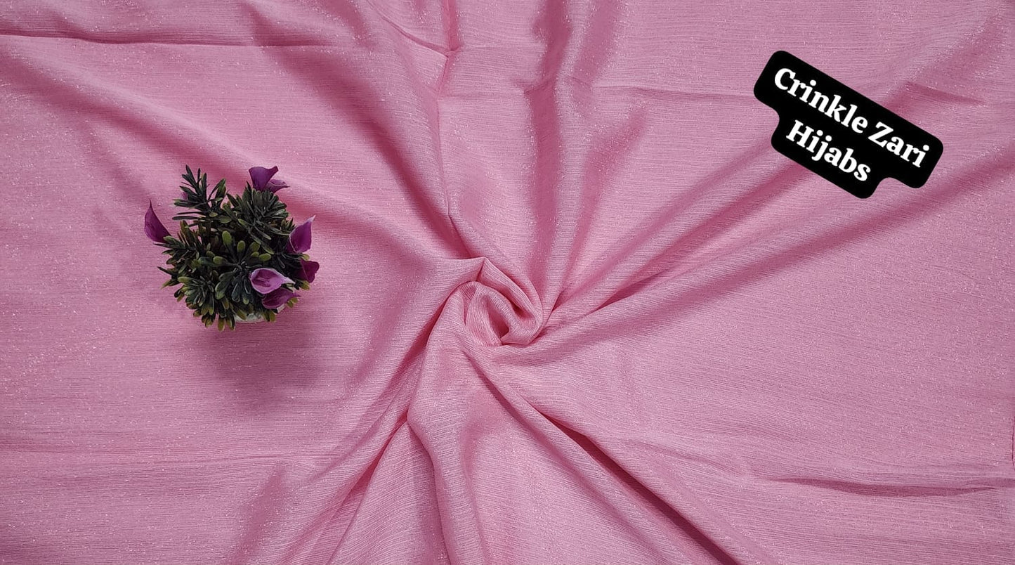 Crinkle Zari Hijab – Elegant &amp; Shimmery Collection