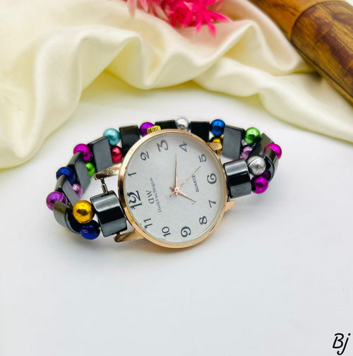 Fancy Beautiful Beats Work Scrunchies Watches For Her