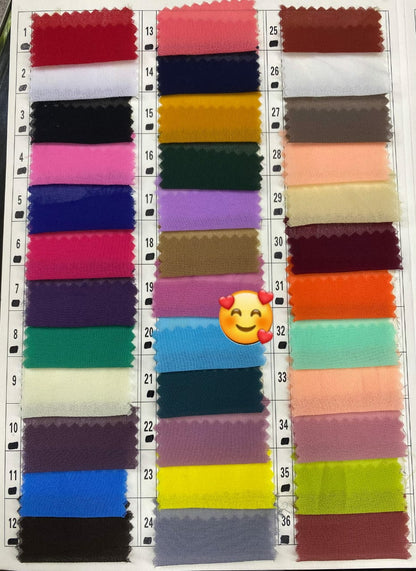 Plain Georgette Stoler/Hijab