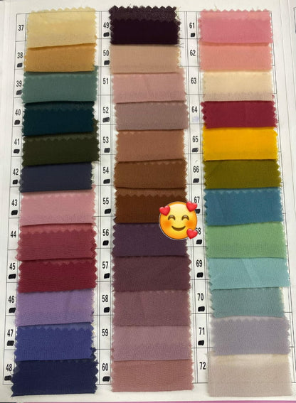 Plain Georgette Stoler/Hijab