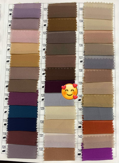 Plain Georgette Stoler/Hijab