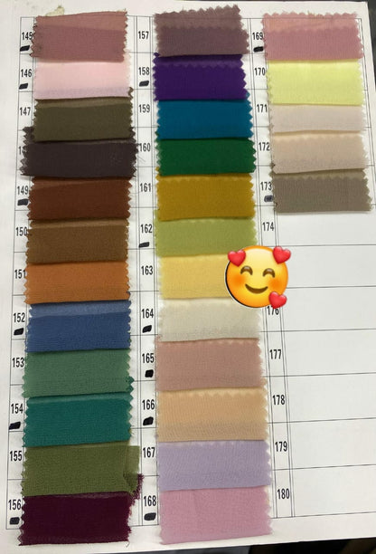 Plain Georgette Stoler/Hijab