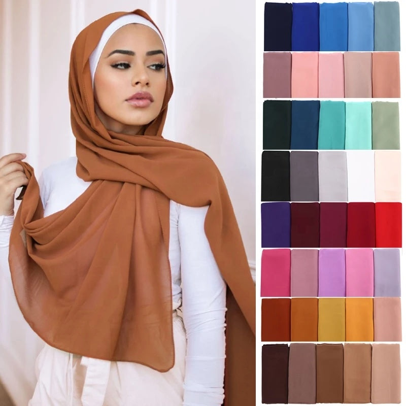 Plain Georgette Stoler/Hijab