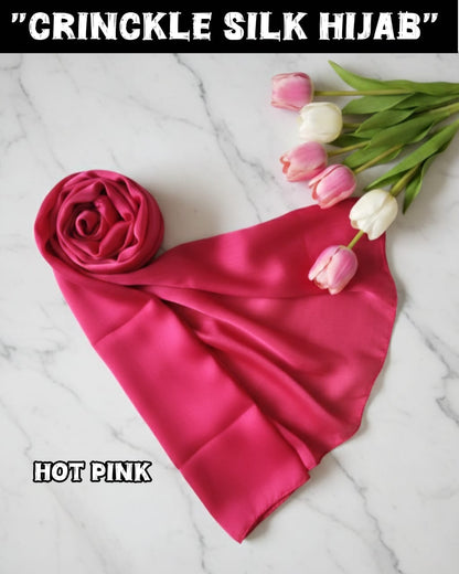 CRINCKLE SILK HIJABS