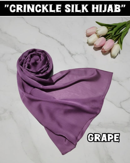 CRINCKLE SILK HIJABS
