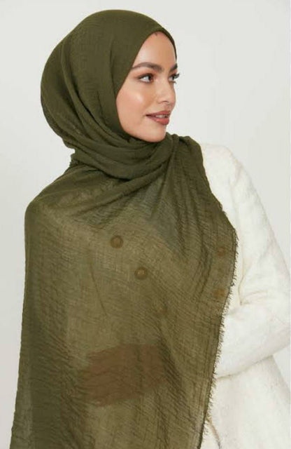 Crinkle Lawn Stoler &amp; Hijab